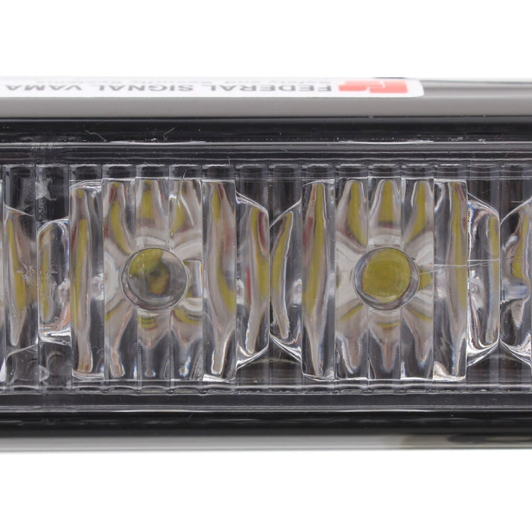 2 PCS 6 inch 6 LED 2 x 18W Car Flash Warning Light Yellow Change White Waterproof Emergency Light, DC 12V, Yellow Change White