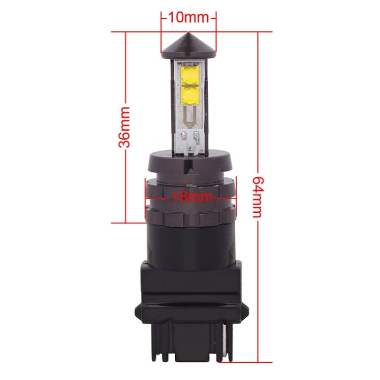 T25 20W 800LM White Light 4 CREE XT-E LED Car Brake Light Steering Light Bulb, DC 12-24V, 3156