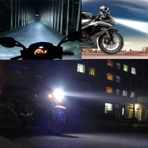BA15D 10W White 300LM 4 LED COB Car Stop Brake Light Front Rear Turn Signal Lights for Motorcycle / Vehicles, DC 12V, 10W 300LM