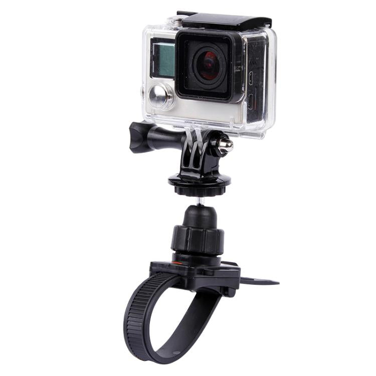 حامل ثلاثي القوائم للكاميرا مع حزام رأس/قبعة خوذة لكاميرات GoPro HERO4 / 3+ / 2 & 1، Xiaomi YI، SJCAM SJ4000 / SJ5000 / SJ6000 / SJ7000 / Kjstar الرياضية، حامل ثلاثي القوائم للكاميرا