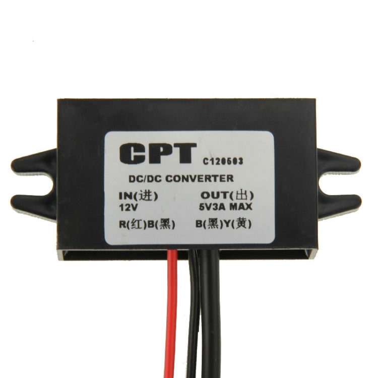 12V To 5V USB Car Power Charger Adapter Step Down Module DC-DC Converter for GPS / Vehicle Recorder, Car Power Charger Adapter