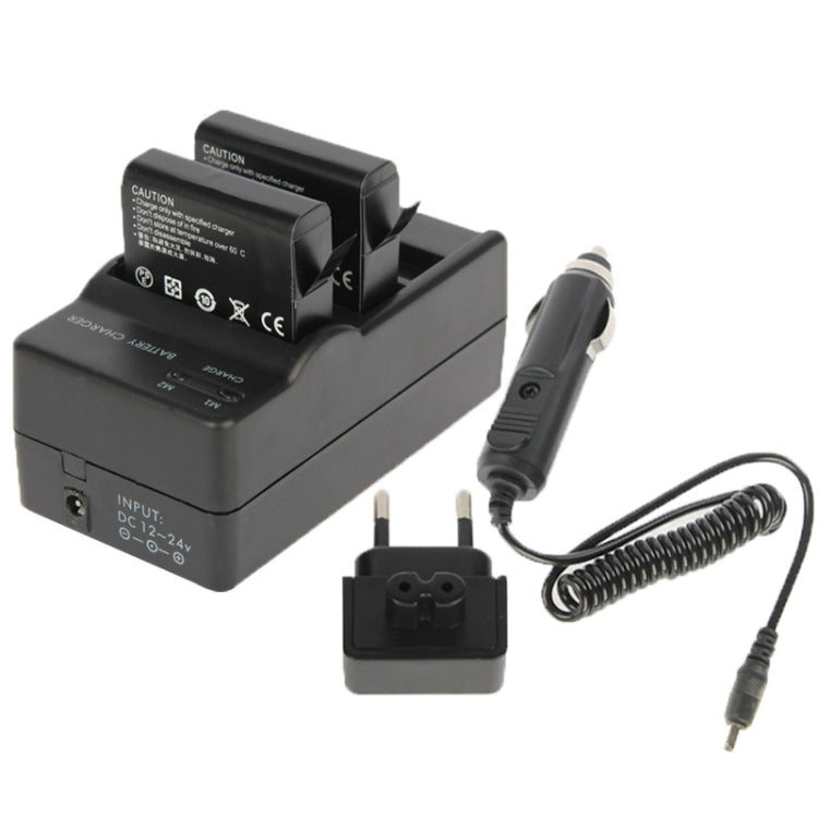 شاحن بطارية مزدوج للكاميرا الرقمية AHDBT-401 + شاحن سيارة + محول لكاميرا GoPro HERO4، GP280-B