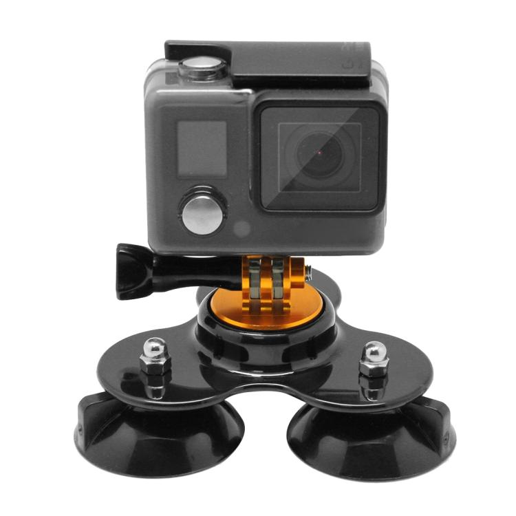 حامل شفط على شكل مثلث مع حامل ثلاثي القوائم + برغي مقبض لكاميرات GoPro وInsta360 وDJI وكاميرات الحركة الأخرى