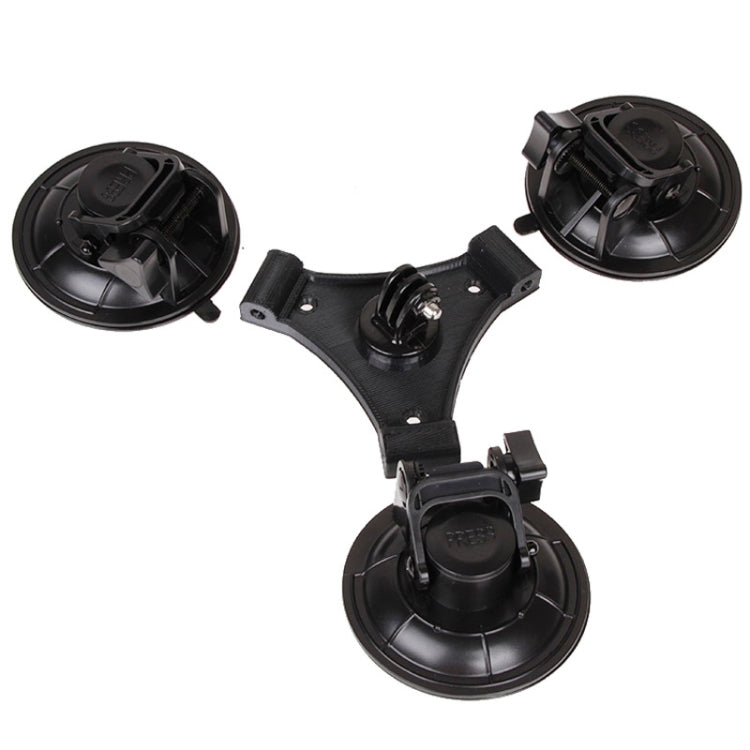 حامل XM70-B ذو قاعدة شفط مثلثة الاتجاه مع مفك براغي سداسي لكاميرات GoPro وInsta360 وDJI وغيرها من كاميرات الحركة، لكاميرات GoPro HERO9 XM70-B