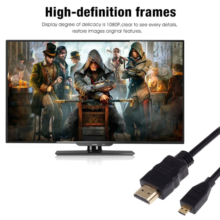 كابل فيديو HDMI إلى Micro HDMI بدقة 1080 بكسل XM46 لجهاز Xiaomi Xiaoyi، الطول: 1.5 متر