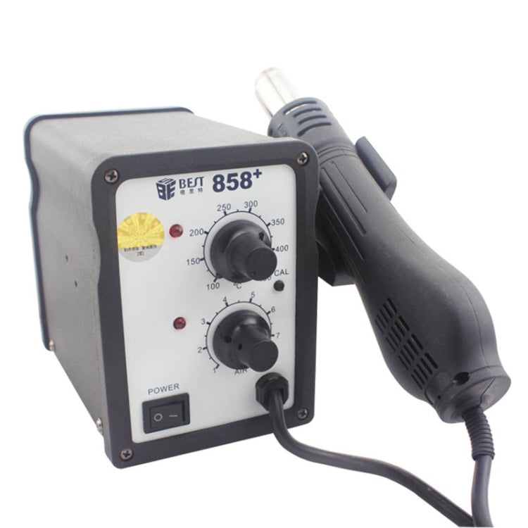 BEST BST-858+ AC 220V 50Hz 650W Adjustable Temperature Unleaded Hot Air Gun with Helical Wind, BST-858+ EU Plug, BST-858+ US Plug