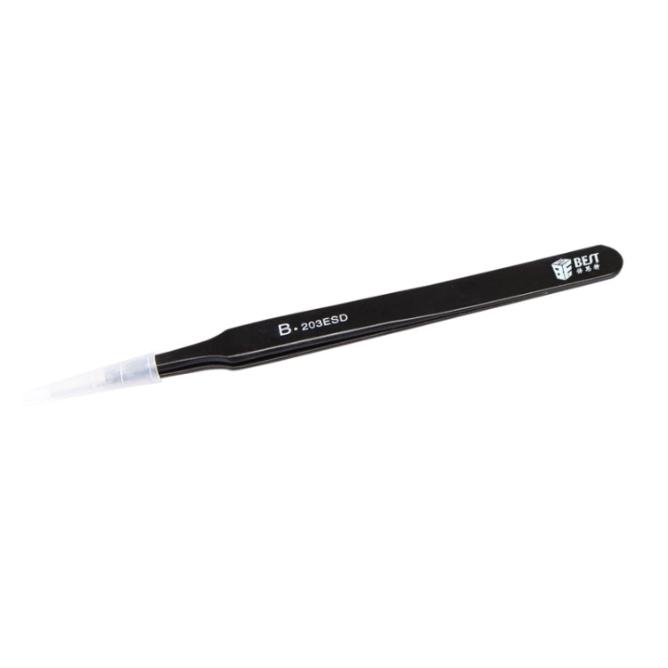 BEST BST-203ESD 202 Stainless Steel Anti-static Tip Tweezers, BST-203ESD