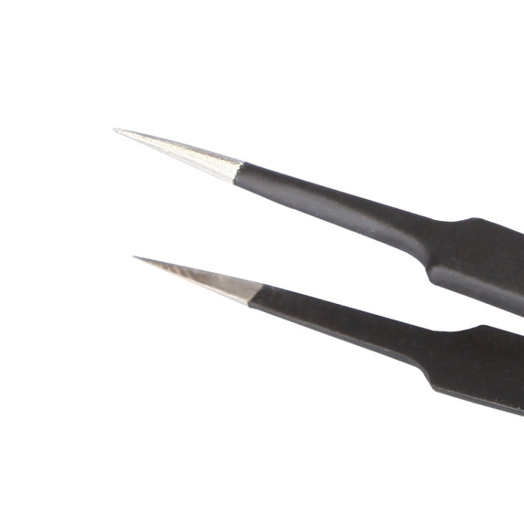 BEST BST-204ESD 202 Stainless Steel Anti-static Tip Tweezers, BST-204ESD