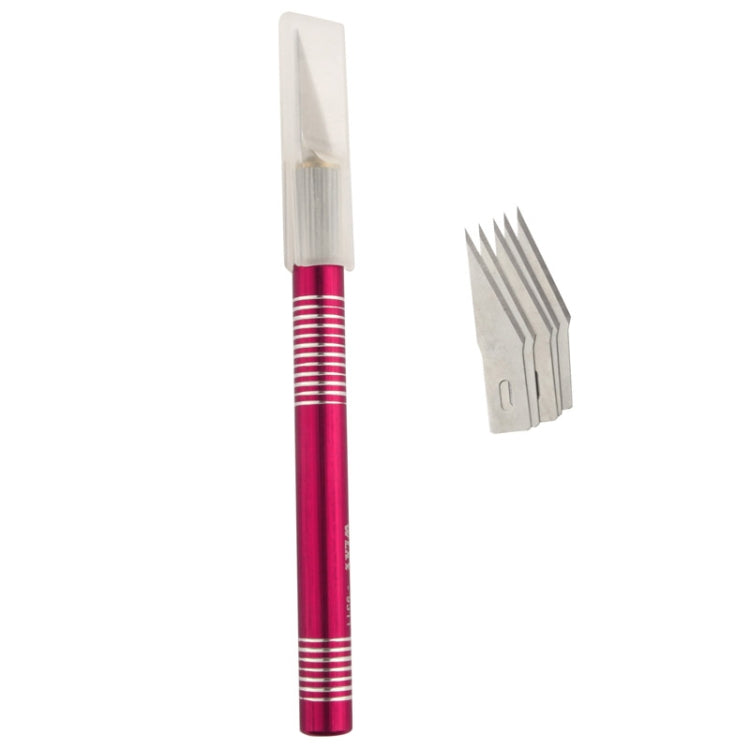 WLXY-9311، سكين دقيق من WLXY مع شفرة قابلة للاستبدال لقطع الحصير / صنع النماذج / النقش / النحت / النقش / التشذيب، الطول الإجمالي: 145 مم، الحجم: 121 مم × 10 مم القطر، WLXY-9311، WLXY-9311 أزرق، WLXY-9311 أحمر