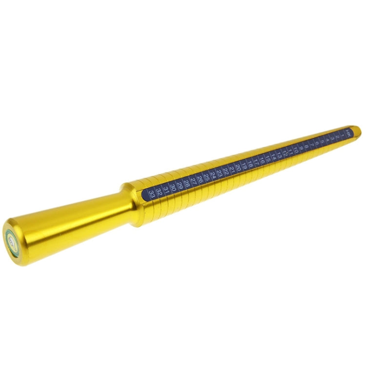 Metal Titanium Ring Sizer Mandrel Finger Sizing Stick, HK Size: 1-33, E
