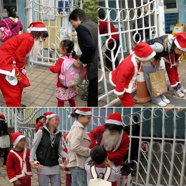 2 PCS Embroidered Christmas Party Santa Hat Non-woven Christmas Hat, Size: 36cm x 29cm, Size: 36cm x 29cm