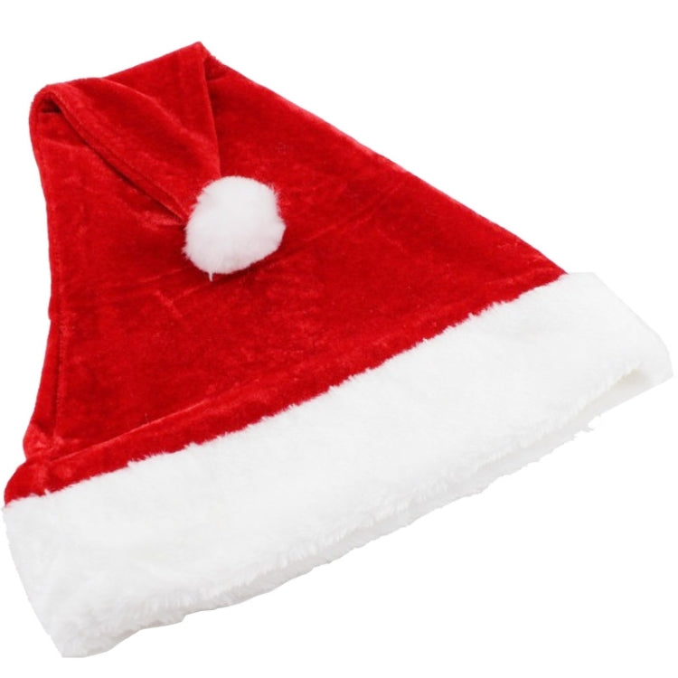Christmas Party Santa Hat Red & White Cap Christmas Hat, Size: 38cm x 29cm, Size: 38cm x 29cm