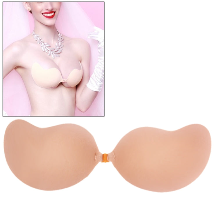 High Quality Self Adhesive Front Closure Strapless Push Up Invisible Bra, Size:B