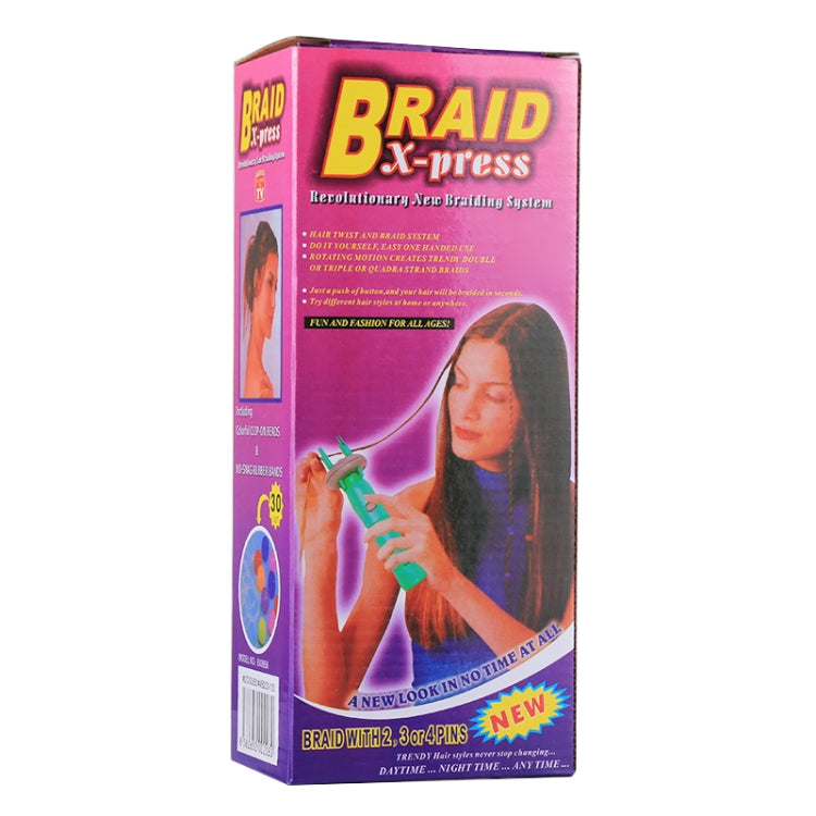 أداة تصفيف الشعر الكهربائية Braid X-press DIY، أداة تصفيف الشعر الملتوية المحبوكة، أداة تصفيف الشعر السريعة للنساء