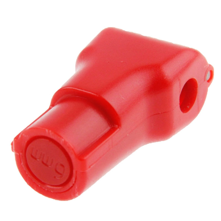 12 PCS Red ABS Display Hook / Security Lock Hook, 6.0mm Lock Hook Red, 5.0mm Lock Hook Red
