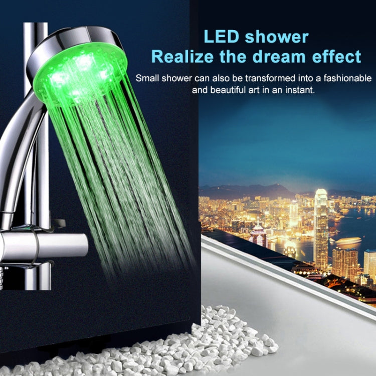 ENKAY RC-9816 Jump Change Seven Colors 5-LED Shower Head ,No Battery, RC-9816