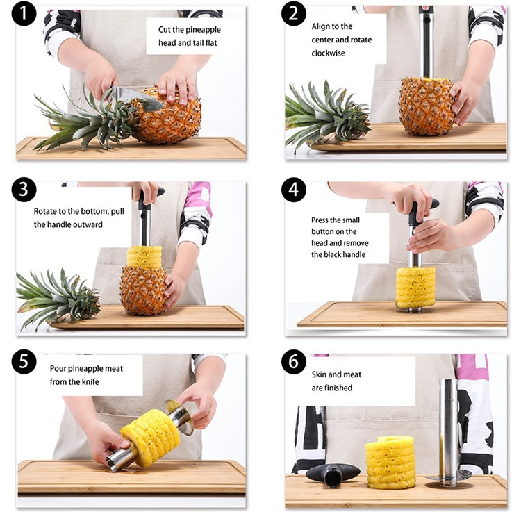 Pineapple Corer Slicer, Pineapple Corer Slicer (Silver)
