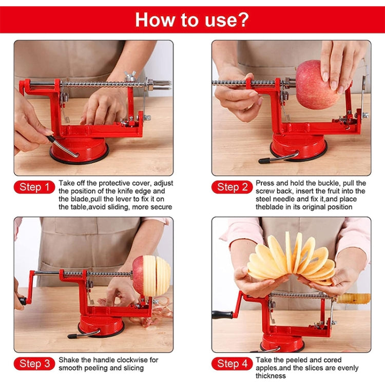 3 in 1 Multi-functional Fruit Peeling Slicing Stoning Peeler Machine, 3 in 1 Fruit Peeler