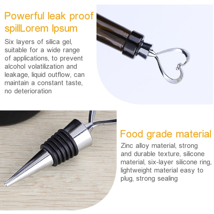 Creative Heart Design Wine Bottle Stopper, Wine Bottle Stopper 5