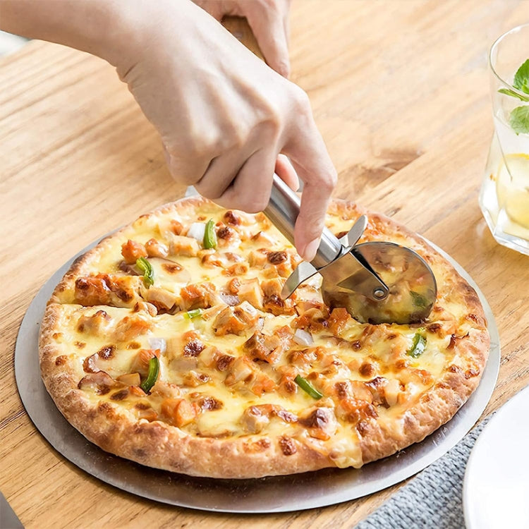 Stainless Steel Round Pizza Cutter Knife, Sigle Wheel