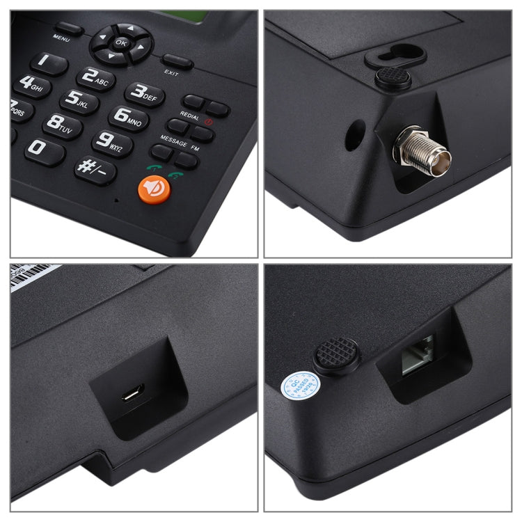هاتف أعمال ZT600S لاسلكي ثابت بشاشة TFT مقاس 2.4 بوصة، رباعي النطاق: GSM 850/900/1800/1900 ميجا هرتز، ZT600S