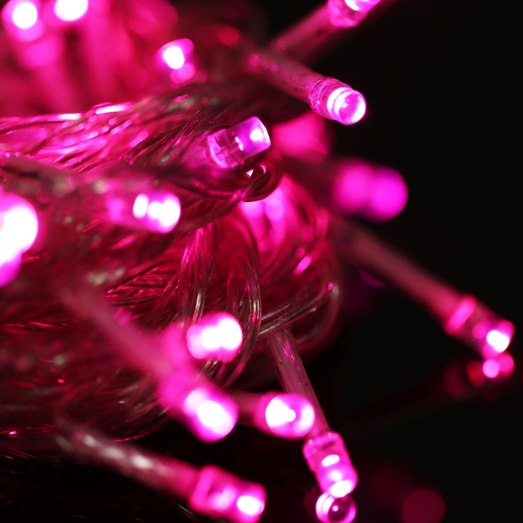 100 LED Light with Controller, Flashing / Fading / Chasing Effect, AC 220V, EU Plug, White Light, Red Light, Orange Light, Blue Light, Pink Light, Purple Light, Yellow Light, Green Light