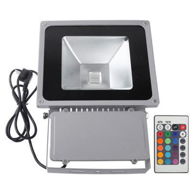 إضاءة LED RGB مع جهاز تحكم عن بعد، تيار متردد 85-265 فولت، 80 واط RGB