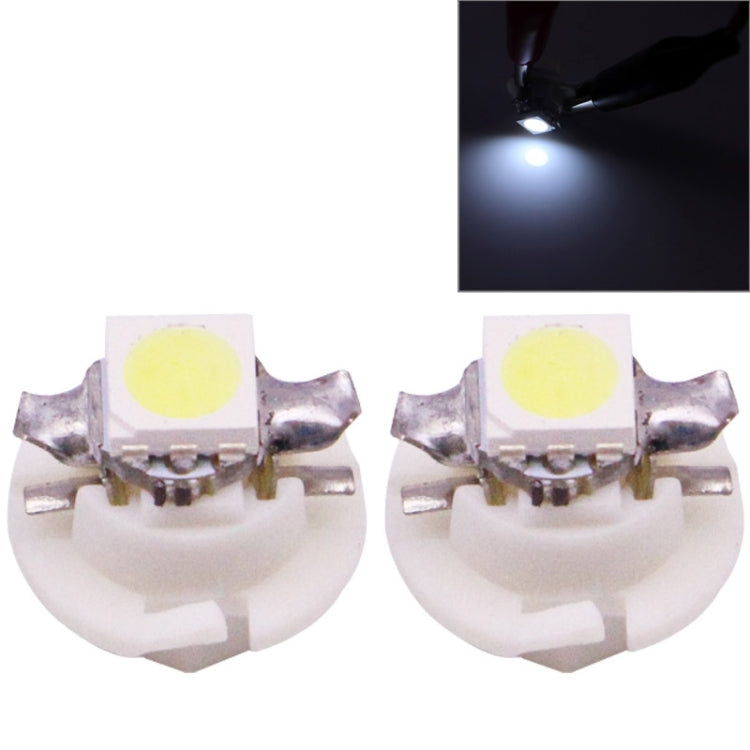 قطعتان من مصباح إضاءة لوحة القيادة B8.4 0.2 واط 12 لومن 1 LED SMD 5050 LED، مصباح إضاءة لوحة القيادة للسيارات، تيار مستمر 12 فولت، 0.2 واط B8.4