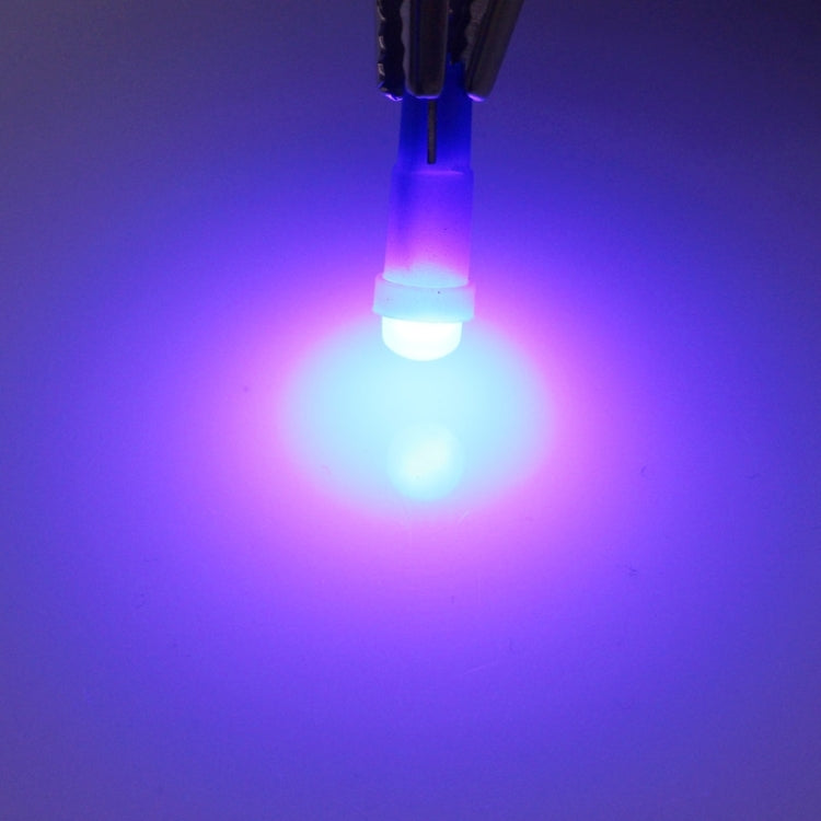 5 قطع T5 0.5 واط 20 لومن 1 ليد COB LED لمبة إضاءة لوحة القيادة للمركبات، تيار مستمر 12 فولت