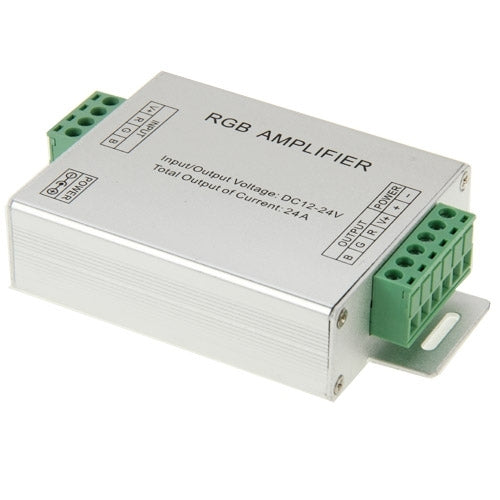 مضخم RGB 24A لإضاءة LED، مدخل تيار مستمر 12 فولت - 24 فولت