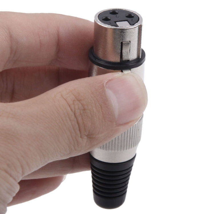 محول موصل ميكروفون بمقبس XLR أنثى ثلاثي السنون، أنثى