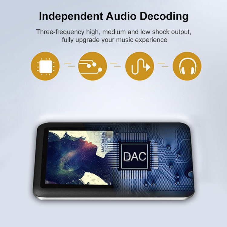 مشغل MP4 بشاشة TFT مقاس 1.8 بوصة مع فتحة بطاقة TF، يدعم المسجل، وراديو FM، والكتاب الإلكتروني والتقويم