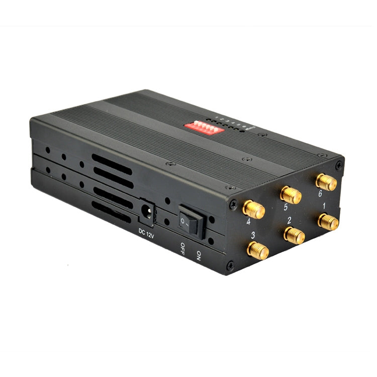 GSM / CDMA / DCS / PCS / 3G / Wifi / GPS / LOJACK قاطع إشارة الهاتف المحمول / جهاز تشويش / عازل، التغطية: 20 مترًا (JAX-121A-6C)، GSM / CDMA / DCS / PCS / 3G / Wifi / GPS / LOJACK