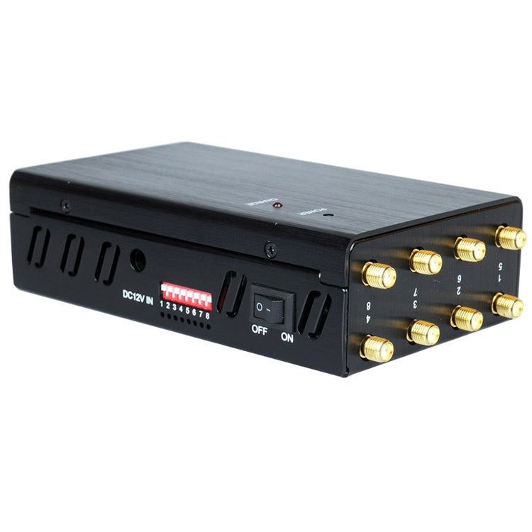 عازل إشارة الهاتف المحمول JAX-121A-8 GSM / DCS / WiFi / 3G / 4G / GPS / LOJACK، التغطية: 20 مترًا، GSM / DCS / WiFi / 3G / 4G / GPS / LOJACK