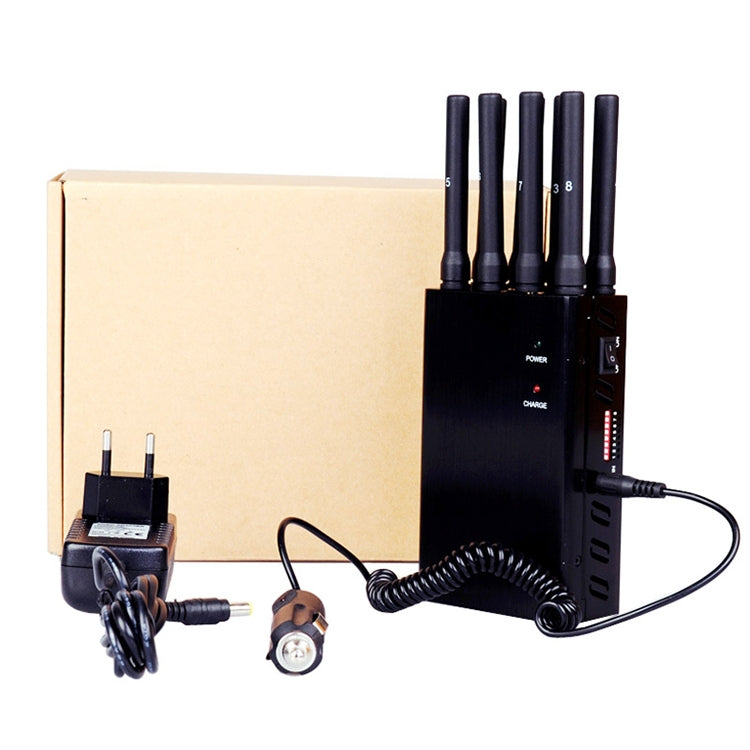 عازل إشارة الهاتف المحمول JAX-121A-8 GSM / DCS / WiFi / 3G / 4G / GPS / LOJACK، التغطية: 20 مترًا، GSM / DCS / WiFi / 3G / 4G / GPS / LOJACK