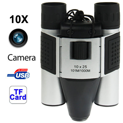 10×25mm 5 in 1 (Binocular Camera + Video Camera + Digital Camera + PC Cam + TF Card Reader) Digital Camera Binoculars, Field of View: 101m/1000m, Size: 135 × 100 × 24mm