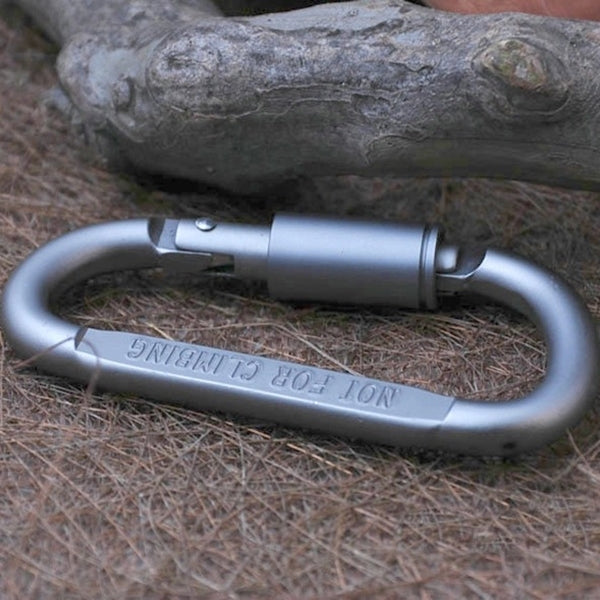 2PCS Multi-function High Quality Aluminum Alloy D Shape Camping Hang Buckle Carabiner