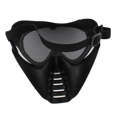 Plastic Full Face Guard Mask with Mesh Goggles for Outdoor Survival Airsoft Paintball Games, Face Guard