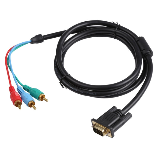 كابل VGA إلى 3RCA RGB بطول 1.5 متر، VGA إلى RGB
