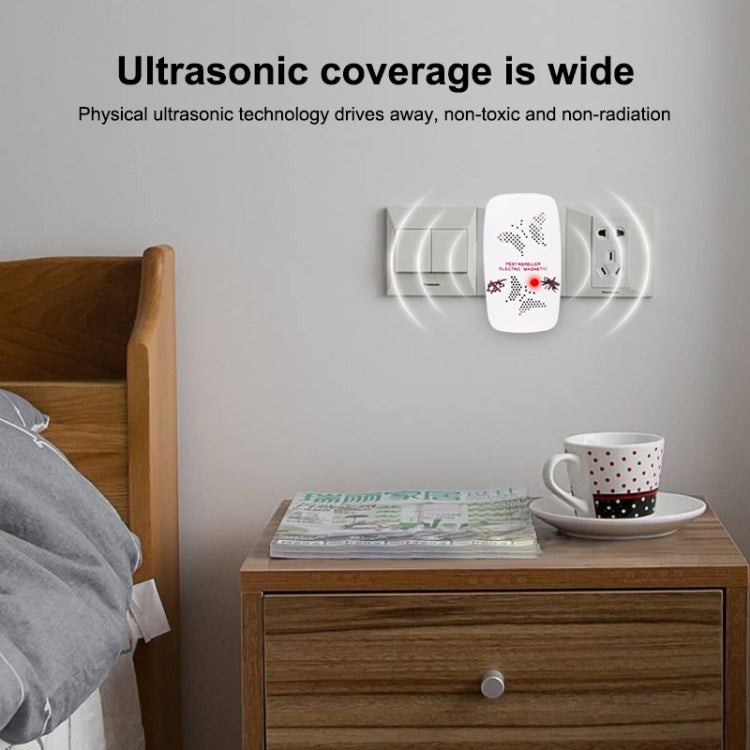 Ultrasonic Electronics Insecticide with Two Steps of Adjustable, White (US Plug), US Plug White, US Plug Pink