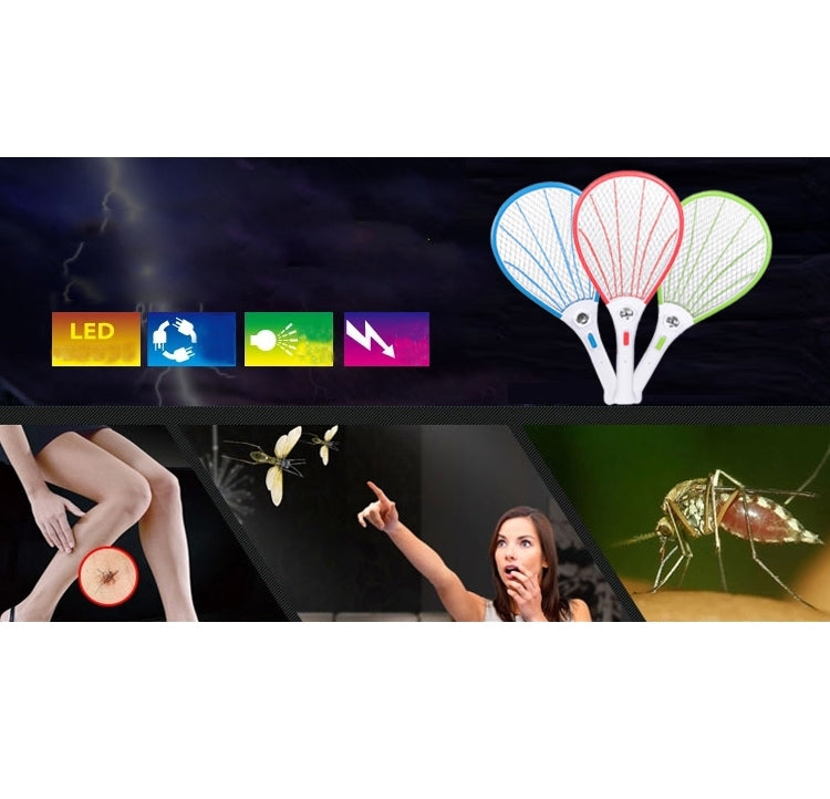 High Quality Rechargeable Electronic Mosquito Swatter with Flash Light, Length: 50cm (Random Color Delivery), Electronic Mosquito Swatter