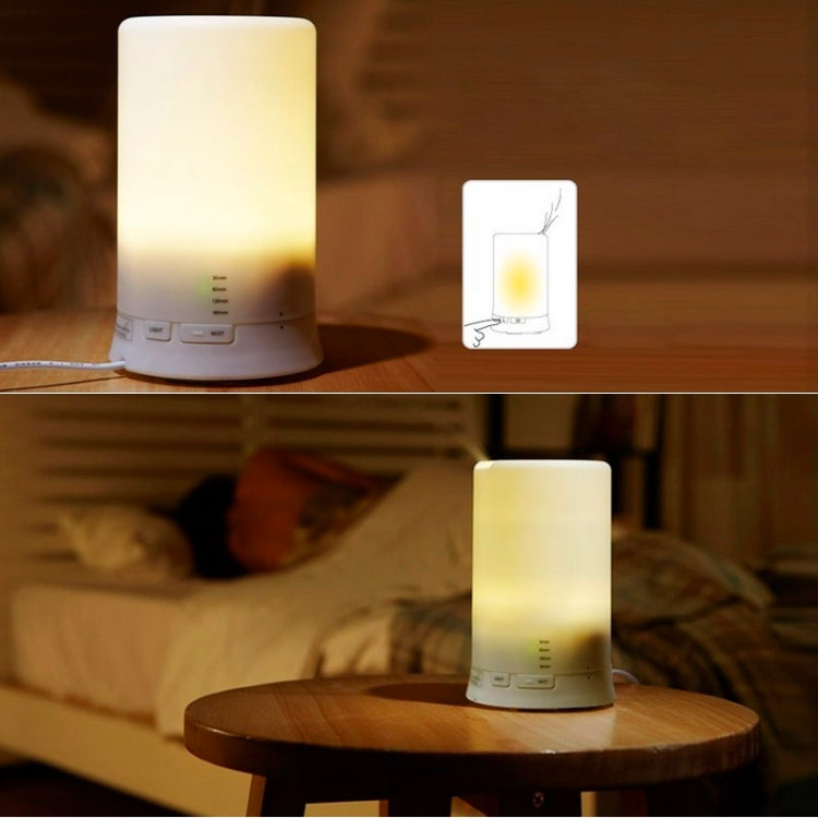 جهاز ناشر الروائح العطرية صغير الحجم بمنفذ USB / جهاز ترطيب الروائح العطرية مزود بإضاءة LED بيضاء دافئة، جهاز ناشر الروائح العطرية بمنفذ USB