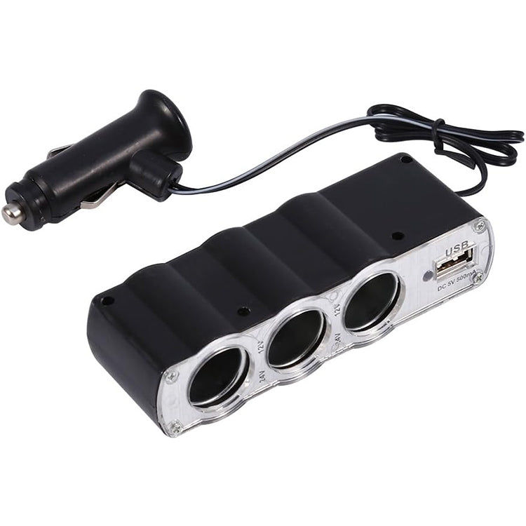 شاحن سيارة USB بمقبس ولاعة سجائر WF-0120، 12 فولت/24 فولت، بثلاثة منافذ، موزع، WF-0120