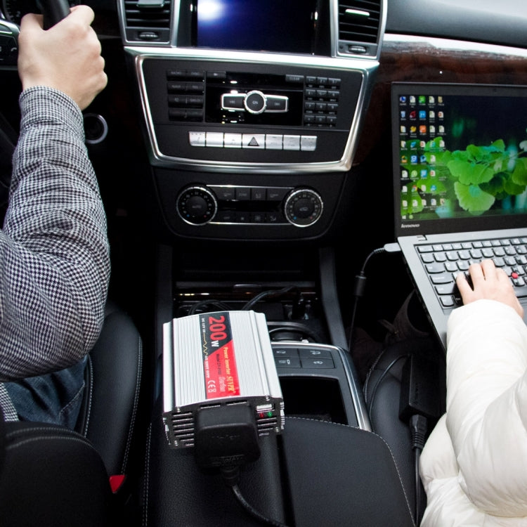 SUVPR DY-8103 200W DC 12V to AC Car Power Inverter with 500mA USB Port & Universal Power Socket, AC 110V, S-TC-1204A