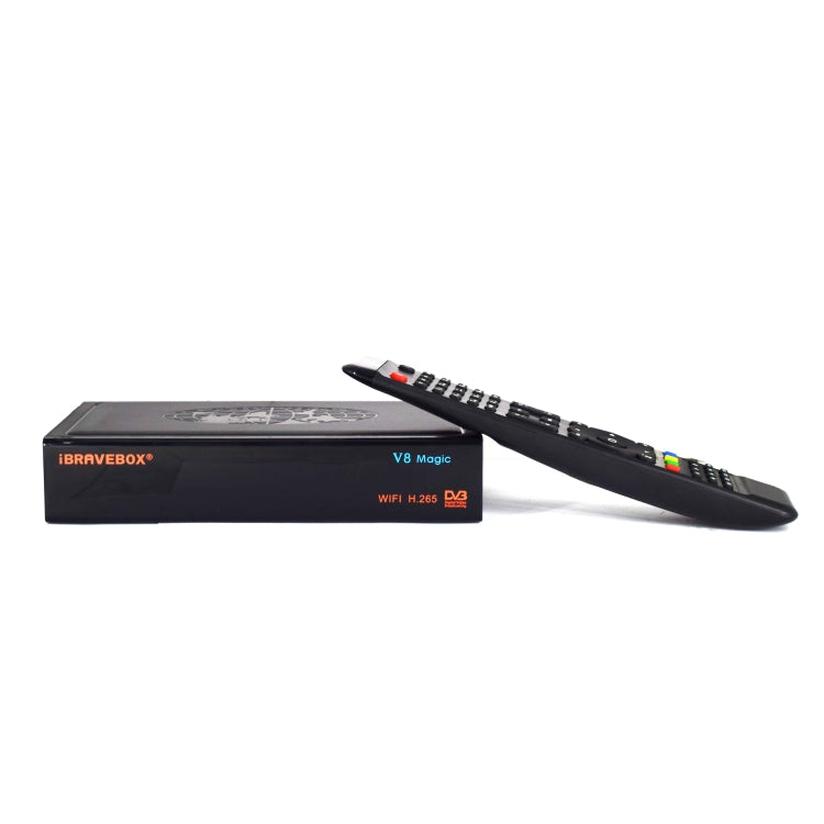 جهاز قياس إشارة الأقمار الصناعية الرقمي iBRAVEBOX V8 MAGIC، يدعم H.265+DVB-S/S2 وIPTV، قابس أمريكي، قابس أمريكي