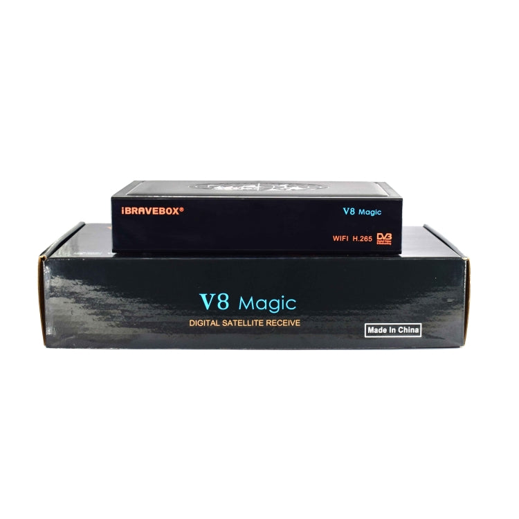 جهاز قياس إشارة الأقمار الصناعية الرقمي iBRAVEBOX V8 MAGIC، يدعم H.265+DVB-S/S2 وIPTV، قابس أمريكي، قابس أمريكي