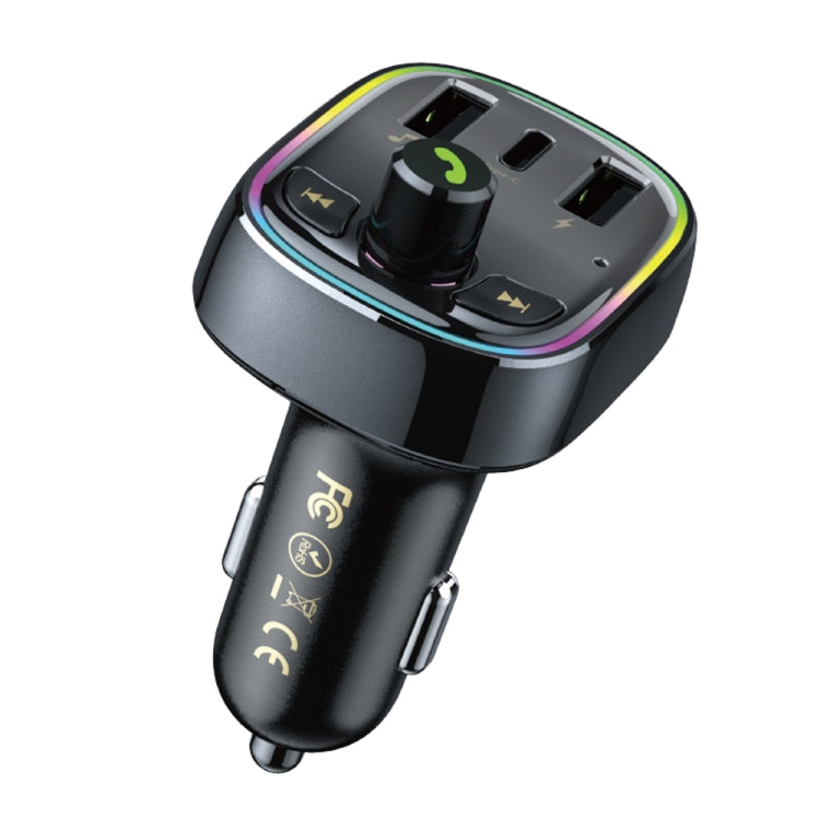 شاحن سيارة سريع WK WP-C39 USB+USB-C/Type-C MP3 Bluetooth، WP-C39