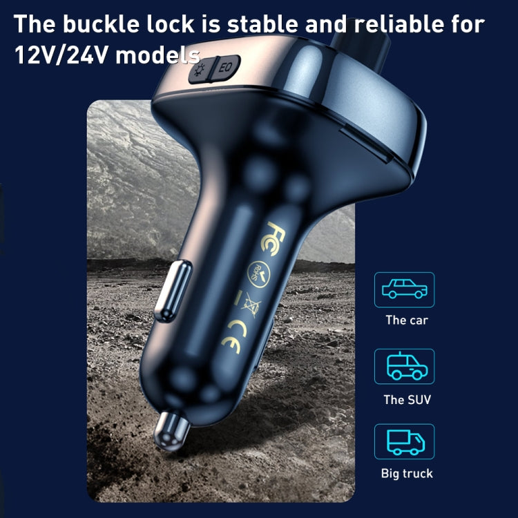 شاحن سيارة سريع WK WP-C39 USB+USB-C/Type-C MP3 Bluetooth، WP-C39