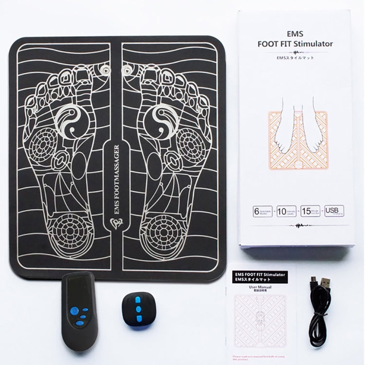 EMS Rechargeable Pulse Foot Massage Machine with Remote Control