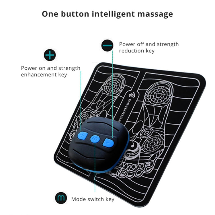 EMS Rechargeable Pulse Foot Massage Machine with Remote Control